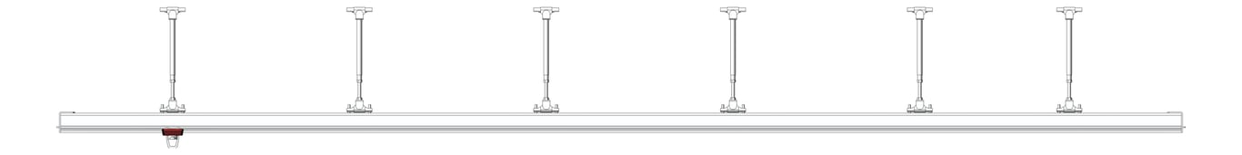 Front Image of FallProtection RigidRail SafetyLink XrailUltra Suspended