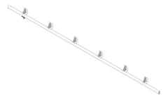 3D Shaded Image of FallProtection RigidRail SafetyLink XrailUltra WallMount