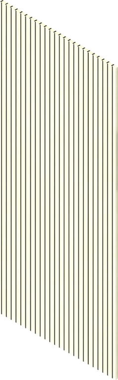 3D Presentation Image of Batten Acoustic Screenwood ModuloAcoustic Linea40 Group1 AlbanyOak Material