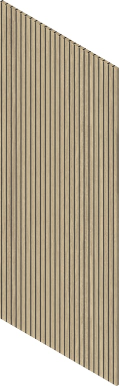 3D Presentation Image of Batten Acoustic Screenwood ModuloAcoustic Linea40 Group1 Birchgrove Material