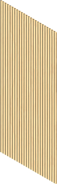 3D Presentation Image of Batten Acoustic Screenwood ModuloAcoustic Linea40 Group1 ClassicAmericanOak Material