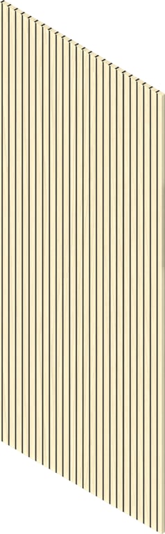 3D Presentation Image of Batten Acoustic Screenwood ModuloAcoustic Linea40 Group1 Earlwood Material