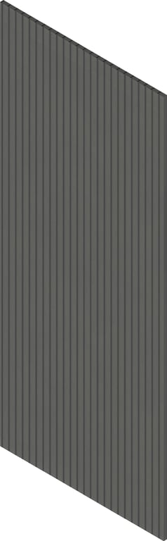 3D Presentation Image of Batten Acoustic Screenwood ModuloAcoustic Linea40 Group1 JetBlack Material