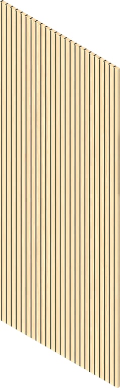 3D Presentation Image of Batten Acoustic Screenwood ModuloAcoustic Linea40 Group1 SandyTravertine Material