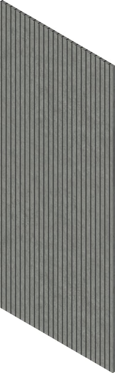 3D Presentation Image of Batten Acoustic Screenwood ModuloAcoustic Linea40 Group1 Titanium Material