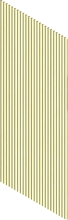 3D Presentation Image of Batten Acoustic Screenwood ModuloAcoustic Linea40 Group1 WhiteMountainOak Material