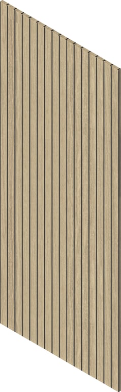 3D Presentation Image of Batten Acoustic Screenwood ModuloAcoustic Linea65 Group1 Birchgrove Material