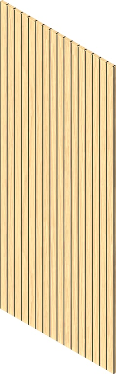 3D Presentation Image of Batten Acoustic Screenwood ModuloAcoustic Linea65 Group1 ClassicAmericanOak Material