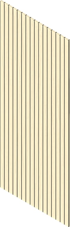 3D Presentation Image of Batten Acoustic Screenwood ModuloAcoustic Linea65 Group1 Earlwood Material