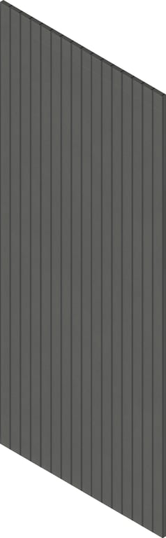 3D Presentation Image of Batten Acoustic Screenwood ModuloAcoustic Linea65 Group1 JetBlack Material