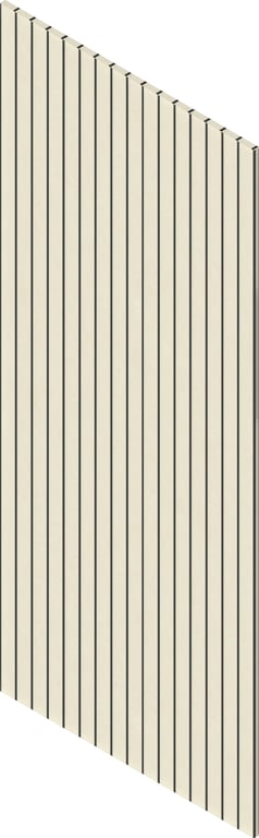 3D Presentation Image of Batten Acoustic Screenwood ModuloAcoustic Linea65 Group1 Oyster Material