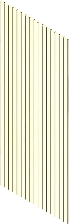 3D Presentation Image of Batten Acoustic Screenwood ModuloAcoustic Linea65 Group1 TheOaks Material
