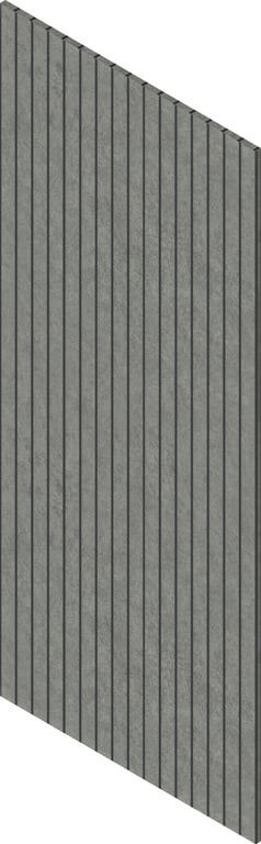 3D Presentation Image of Batten Acoustic Screenwood ModuloAcoustic Linea65 Group1 Titanium Material