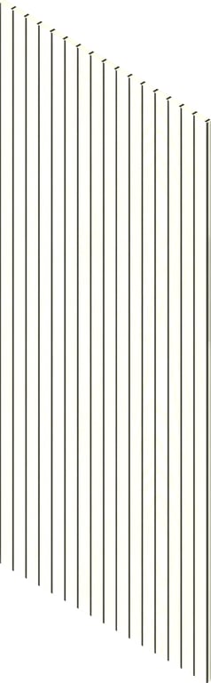 3D Presentation Image of Batten Acoustic Screenwood ModuloAcoustic Linea65 Group1 VanillaBean Material