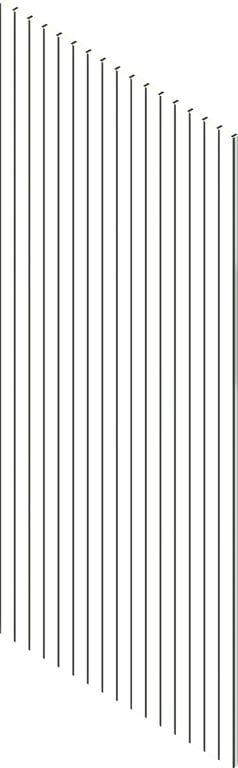 3D Presentation Image of Batten Acoustic Screenwood ModuloAcoustic Linea65 Group1 WhiteSilk Material