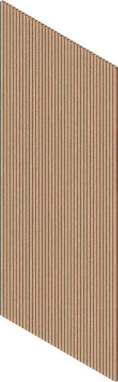 3D Presentation Image of Batten Acoustic Screenwood ModuloAcoustic Mesa Group1 BoxWood Material