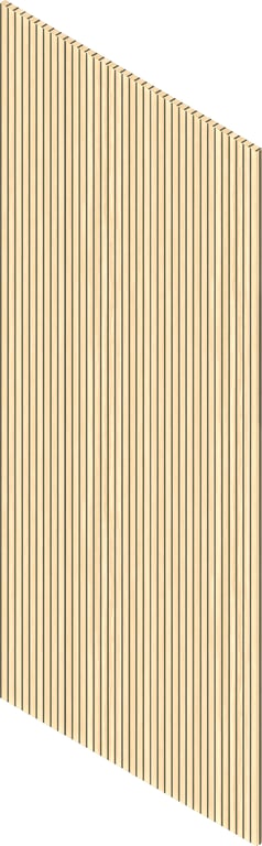 3D Presentation Image of Batten Acoustic Screenwood ModuloAcoustic Mesa Group1 SandyTravertine Material