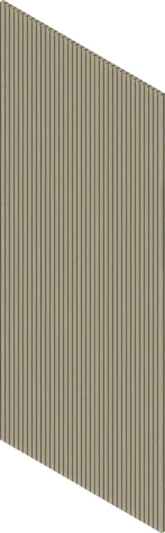 3D Presentation Image of Panel Acoustic Screenwood ModuloAcoustic Louvre Group1 AuchenFlower Material