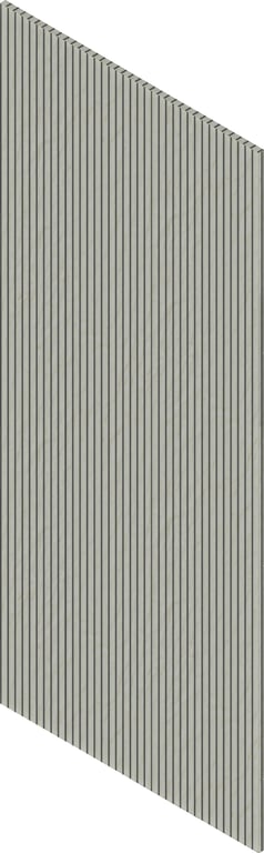 3D Presentation Image of Panel Acoustic Screenwood ModuloAcoustic Louvre Group1 CalacuttaGold Material