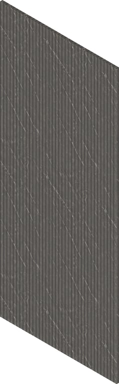 3D Presentation Image of Panel Acoustic Screenwood ModuloAcoustic Louvre Group1 MidnightStone Material