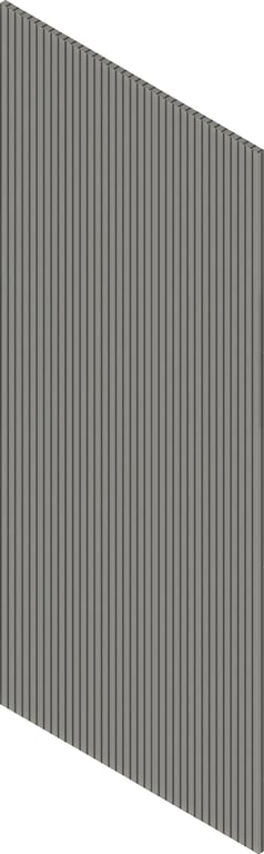3D Presentation Image of Panel Acoustic Screenwood ModuloAcoustic Louvre Group1 Oyster Material