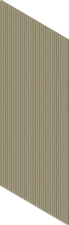 3D Presentation Image of Panel Acoustic Screenwood ModuloAcoustic Louvre Group1 WhiteMountainOak Material