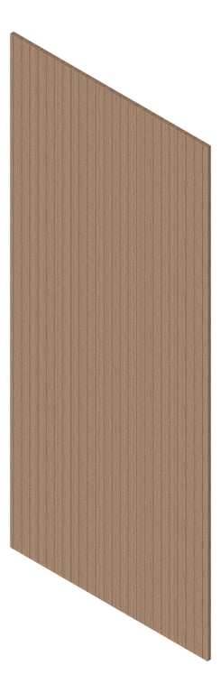 3D Presentation Image of Batten Acoustic Screenwood ModuloAcoustic Linea40 Group1 BoxWood Material