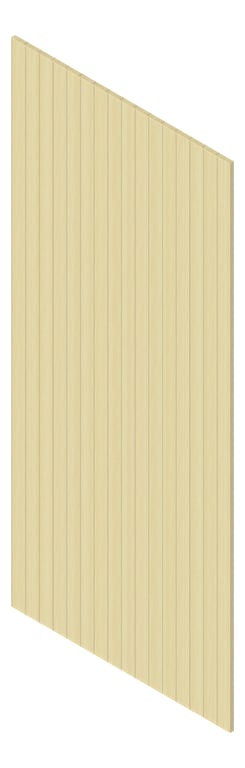 3D Presentation Image of Batten Acoustic Screenwood ModuloAcoustic Linea65 Group1 WhiteMountainOak Material