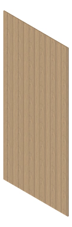 3D Presentation Image of Board Groove Screenwood ModuloFR Groove100 Group2 GumFlat Material