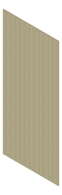 3D Presentation Image of Board Groove Screenwood ModuloFR Groove100 Group2 WhiteMountainOak Material