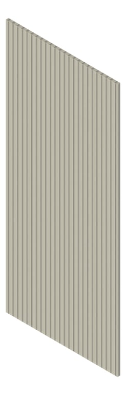 3D Presentation Image of Board Groove Screenwood ModuloMR Arc Group3 Oyster Material