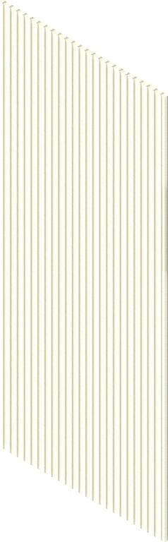 3D Presentation Image of Board Groove Screenwood ModuloMR Flute3 Group3 CalacuttaGold Material