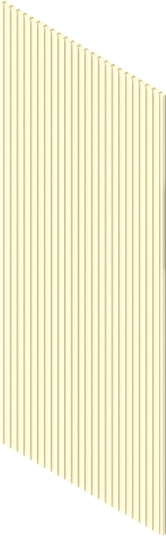 3D Presentation Image of Board Groove Screenwood ModuloMR Flute3 Group3 Oakwood Material