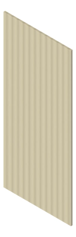 3D Presentation Image of Board Groove Screenwood ModuloMR Flute Group3 Earlwood Material