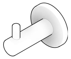 3D Documentation Image of RobeHook SurfaceMount Seima Anson Round