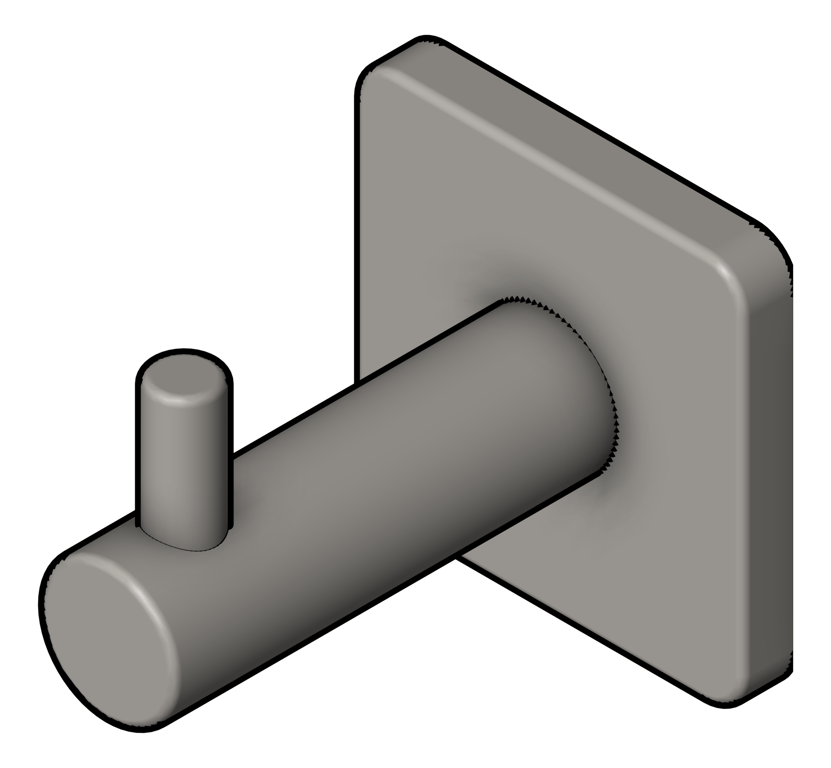 RobeHook SurfaceMount Seima Anson Square