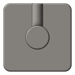 Front Image of RobeHook SurfaceMount Seima Anson Square