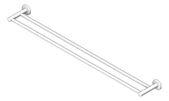 3D Shaded Image of TowelRail SurfaceMount Seima Anson Double Round