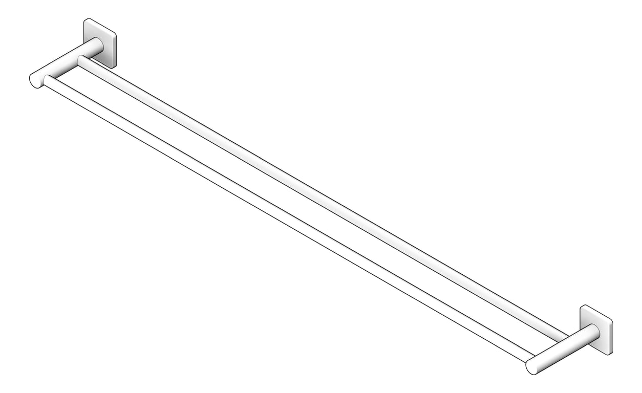 Navigate to TowelRail SurfaceMount Seima Anson Double Square