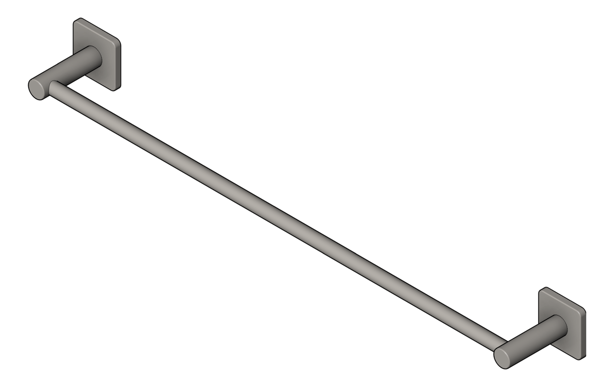 TowelRail SurfaceMount Seima Anson Single Square