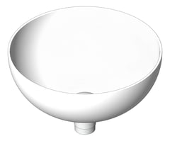 3D Shaded Image of Basin AboveCounter Seima Arko Round 360mm