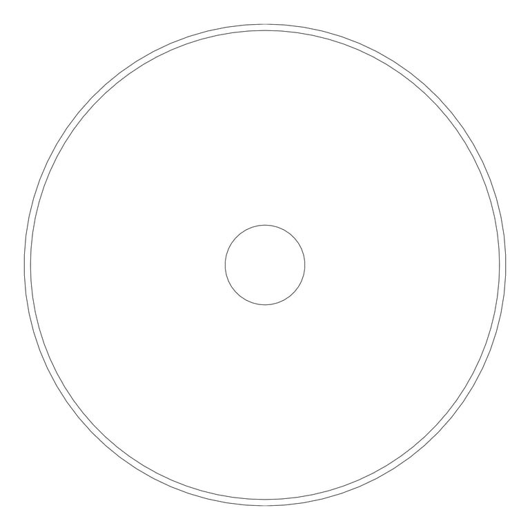 Plan Image of Basin AboveCounter Seima Aurora Round 380mm