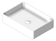 3D Shaded Image of Basin AboveCounter Seima Plati Rectangle