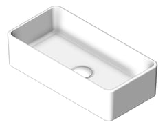 3D Shaded Image of Basin AboveCounter Seima Plati Rectangle LongSlim