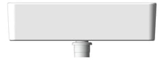 Front Image of Basin AboveCounter Seima Plati Rectangle LongSlim