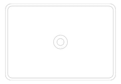 Plan Image of Basin AboveCounter Seima Plati Rectangle