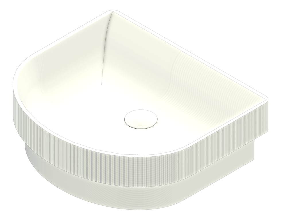 Image of Basin SemiInset Seima Cleo DShaped