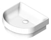 3D Shaded Image of Basin SemiInset Seima Cleo DShaped