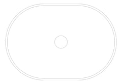 Plan Image of Basin SemiInset Seima Cleo SuperEllipse