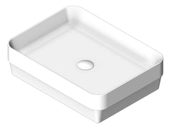 3D Shaded Image of Basin SemiInset Seima Obello Rectangle
